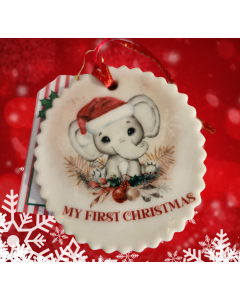 Sugar Ornaments-1stChristmas Elephant