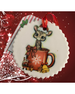 Sugar Ornaments-Giraffe in a Cup