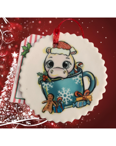Sugar Ornaments-Hippo in a Cup