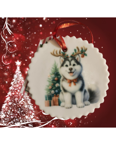 Sugar Ornaments - Dog - Husky