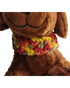 Crochet Pet collar - Autumn vibes